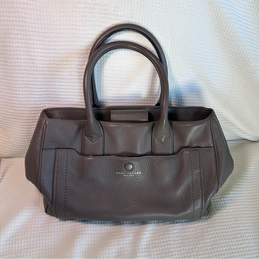 Marc Jacobs Gray Leather Tote Bag